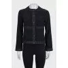 Cropped jacket with signature buttons