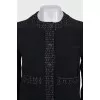 Cropped jacket with signature buttons
