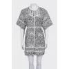 Black and white printed dress