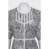 Black and white printed dress