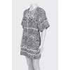 Black and white printed dress