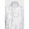 Straight dress with printed buttons