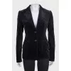 Black velour jacket