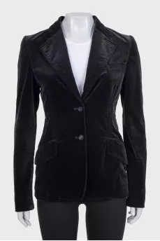 Black velour jacket