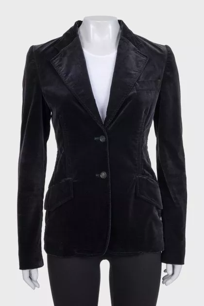 Black velour jacket
