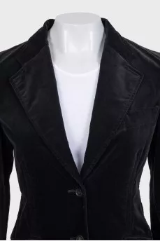 Black velour jacket