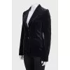 Black velour jacket