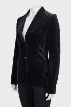 Black velour jacket