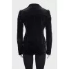 Black velour jacket