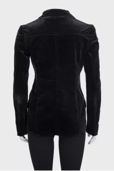 Black velour jacket