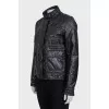 Straight-cut jacket with a zipper and pockets