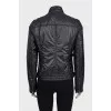 Straight-cut jacket with a zipper and pockets