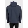 Men's windbreaker with a detachable hood