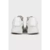 White leather sneakers