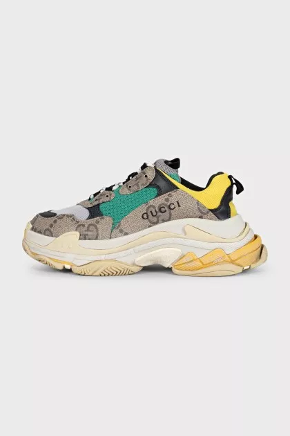 Triple S sneakers by Gucci x Balenciaga