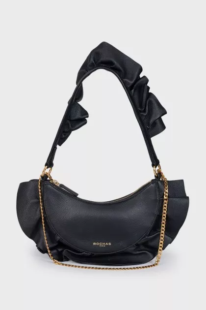 Black bag decorated with chains