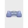 Silicone sandals decorated with a bow