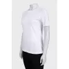 White T-shirt with a signature print