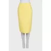 Yellow tweed skirt suit