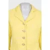 Yellow tweed skirt suit