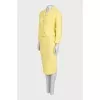 Yellow tweed skirt suit