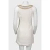 Beaded linen dress