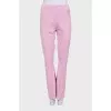 Pink sweatpants with rhinestones
