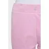Pink sweatpants with rhinestones