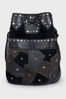 Bucket bag with a strap