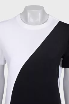 Black and white loose fit T-shirt