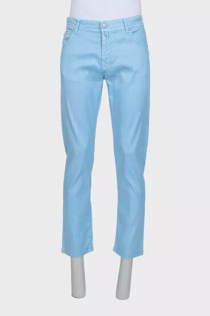 Men's light blue mom fit jeans