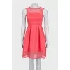 Pink dress with perforations