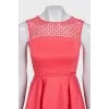 Pink dress with perforations