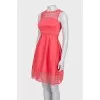 Pink dress with perforations