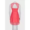 Pink dress with perforations