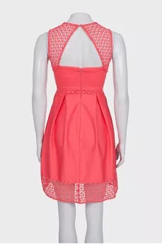 Pink dress with perforations