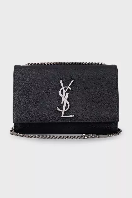 Leather bag with logo Kate 