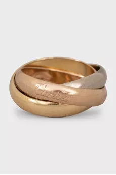 Gold ring with Trinity engraving