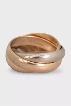 Gold ring with Trinity engraving