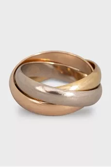 Gold ring with Trinity engraving