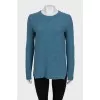 Cashmere jumper with side slits