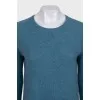 Cashmere jumper with side slits