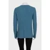Cashmere jumper with side slits