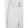 Banana pants with a belt