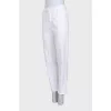 White mom fit jeans with rhinestones