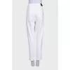 White mom fit jeans with rhinestones
