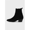 Black Cossack boots without fastening