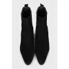 Black Cossack boots without fastening