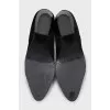 Black Cossack boots without fastening