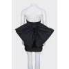 Black dress with a massive bow